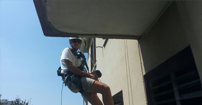 Lavori in quota con la corda